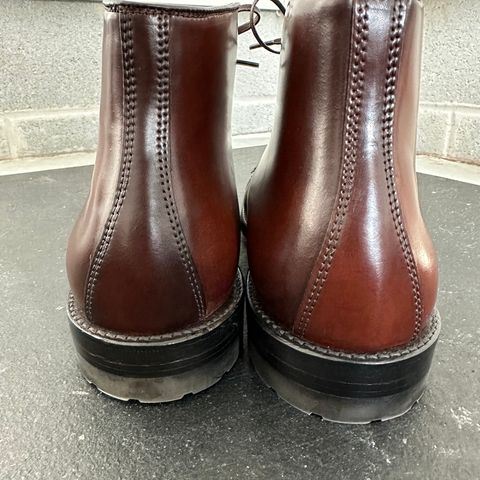 Alden Straight Tip Boot in Horween Color 8 Shell Cordovan
