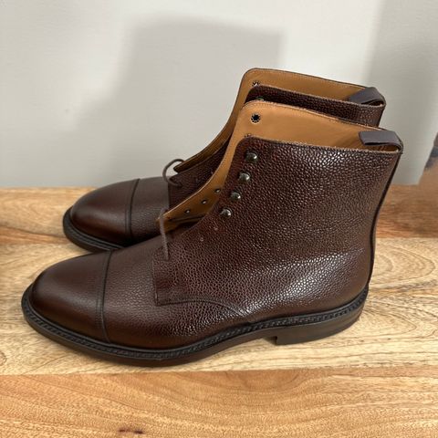 View photo of Crockett & Jones Coniston in Dark Brown Scotch Grain