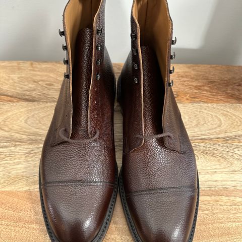 View photo of Crockett & Jones Coniston in Dark Brown Scotch Grain