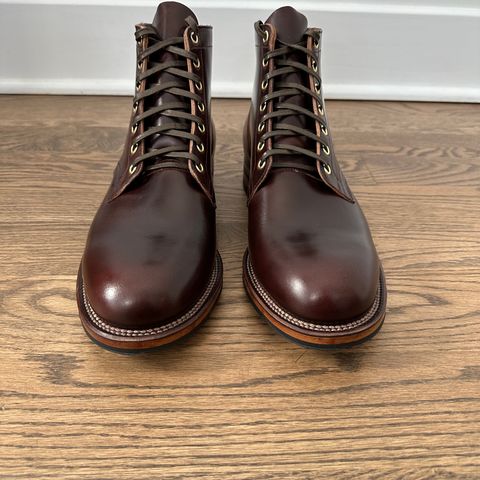 View photo of Viberg Service Boot in Horween Brown Chromexcel