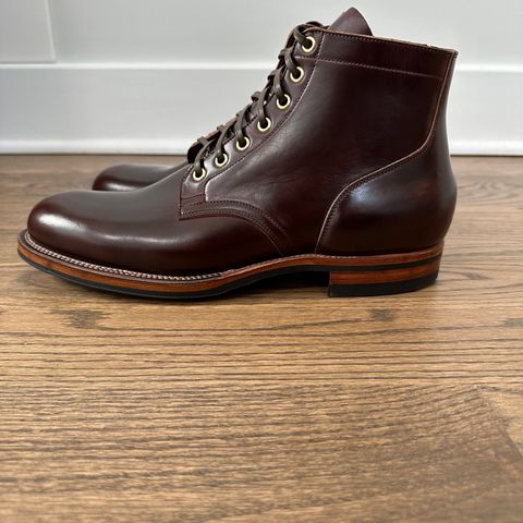 View photo of Viberg Service Boot in Horween Brown Chromexcel