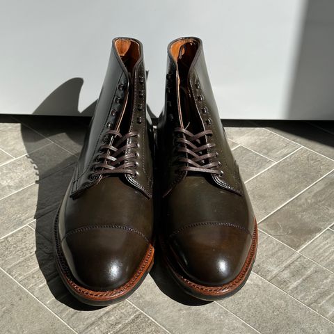 Alden Cap Toe Boot in Horween Cigar Shell Cordovan