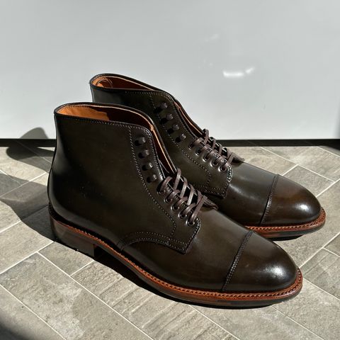 Alden Cap Toe Boot in Horween Cigar Shell Cordovan