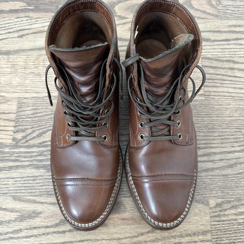 View photo of Viberg Service Boot PCT in Horween Natural Chromexcel