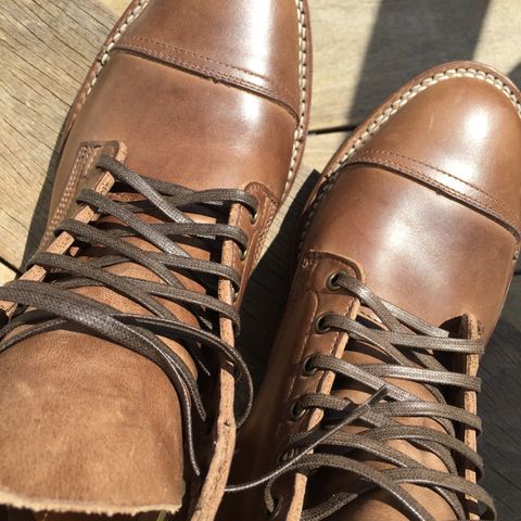 View photo of Viberg Service Boot PCT in Horween Natural Chromexcel