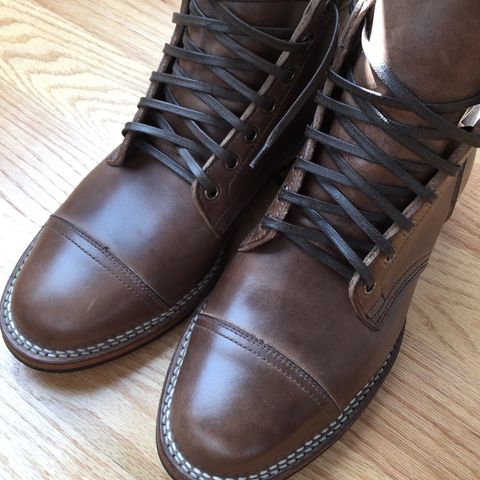 View photo of Viberg Service Boot PCT in Horween Natural Chromexcel