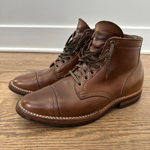 View photo of Viberg Service Boot PCT in Horween Natural Chromexcel