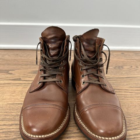 View photo of Viberg Service Boot PCT in Horween Natural Chromexcel