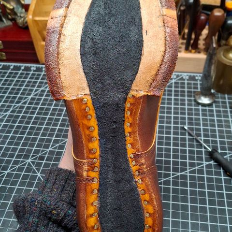 New River Boot BARKSDALE in Horween Cognac Aspen Double Horsefront