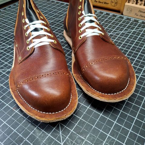 New River Boot BARKSDALE in Horween Cognac Aspen Double Horsefront