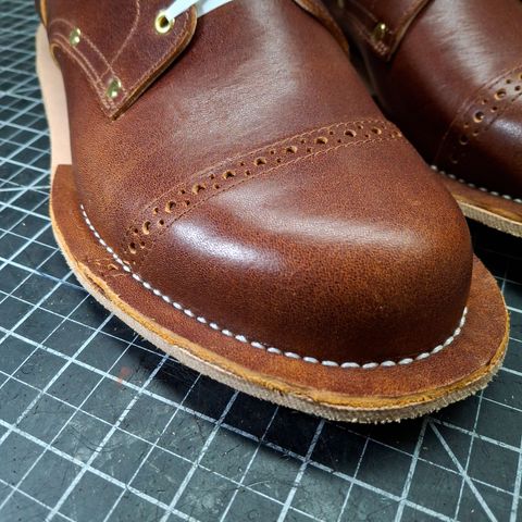 New River Boot BARKSDALE in Horween Cognac Aspen Double Horsefront