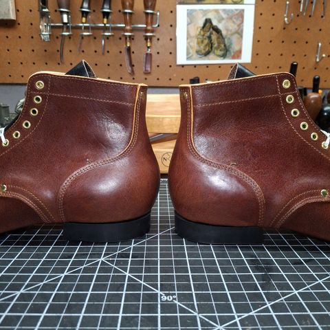 New River Boot BARKSDALE in Horween Cognac Aspen Double Horsefront