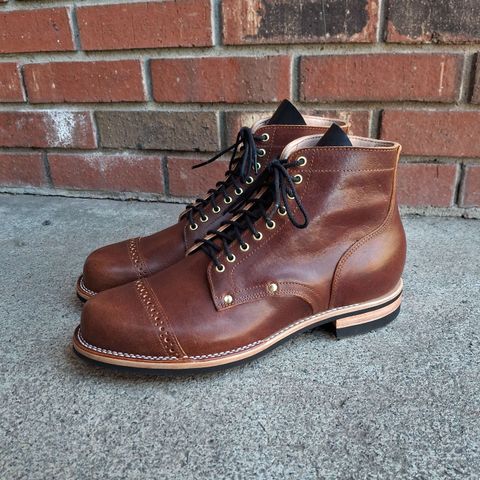 New River Boot BARKSDALE in Horween Cognac Aspen Double Horsefront