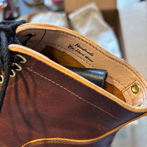 New River Boot BARKSDALE in Horween Cognac Aspen Double Horsefront