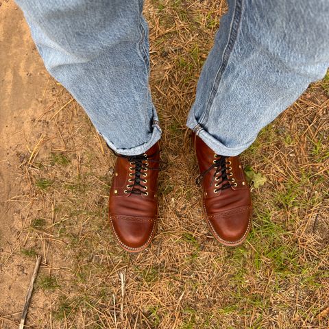 New River Boot BARKSDALE in Horween Cognac Aspen Double Horsefront