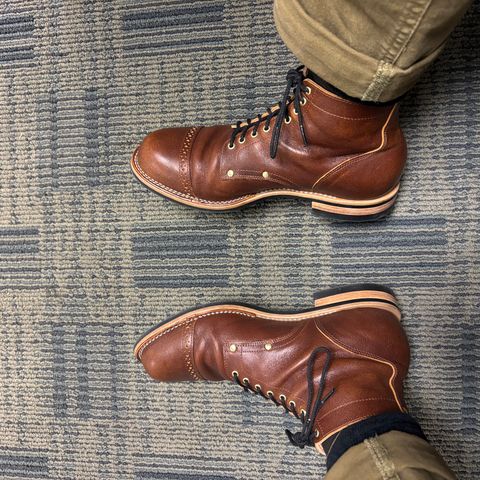 New River Boot BARKSDALE in Horween Cognac Aspen Double Horsefront