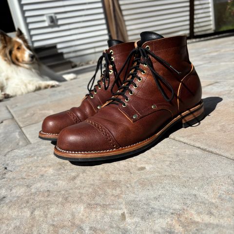 New River Boot BARKSDALE in Horween Cognac Aspen Double Horsefront