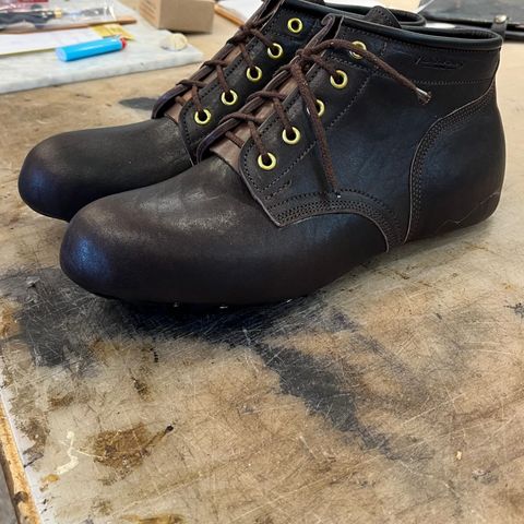 Ken Diamond 1/2 Cut in Horween Dark Brown Aspen Double Horsefront