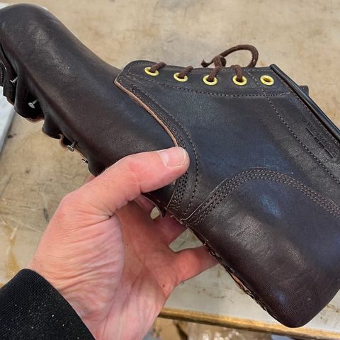 Ken Diamond 1/2 Cut in Horween Dark Brown Aspen Double Horsefront
