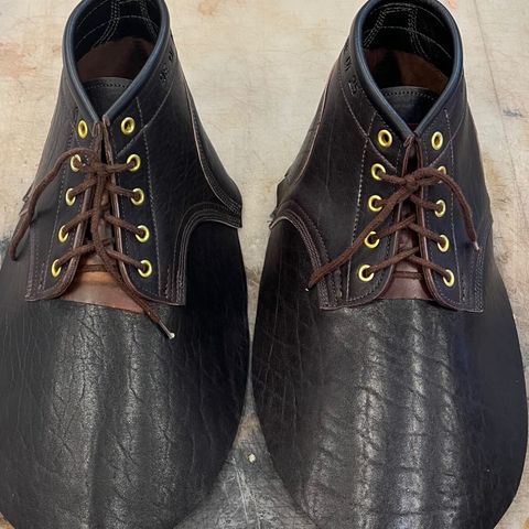 Ken Diamond 1/2 Cut in Horween Dark Brown Aspen Double Horsefront