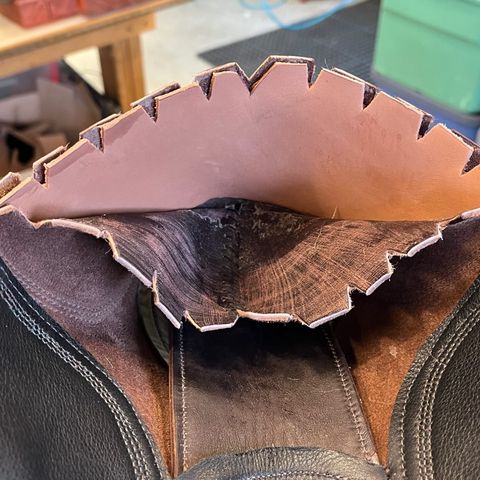 Ken Diamond 1/2 Cut in Horween Dark Brown Aspen Double Horsefront