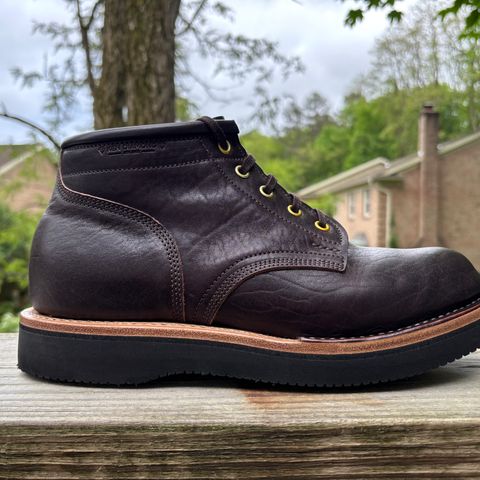 Ken Diamond 1/2 Cut in Horween Dark Brown Aspen Double Horsefront