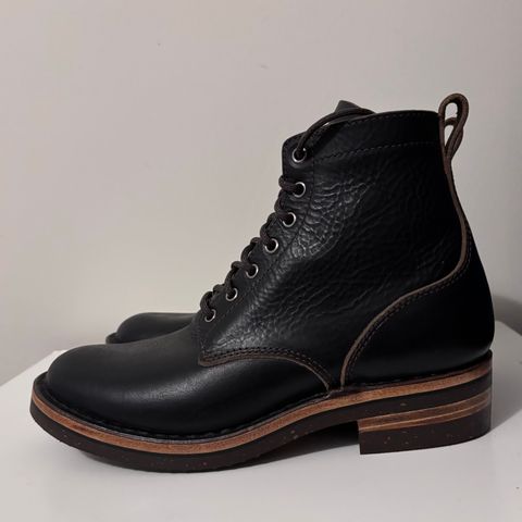 BHHB Custom Model in Horween Tumbled Black Chromexcel