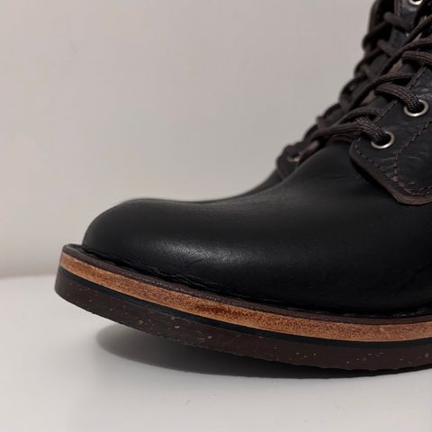 BHHB Custom Model in Horween Tumbled Black Chromexcel