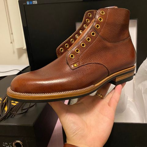 Iron Boots Type 1 in Horween Pioneer Hatchgrain