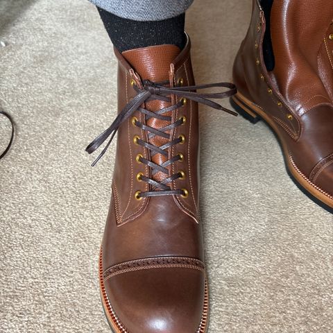 Iron Boots 5515 in Maryam Brown Shell Cordovan
