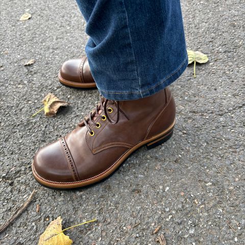 Iron Boots 5515 in Maryam Brown Shell Cordovan