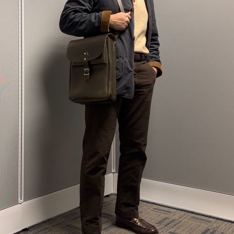 Unsung Medic Bag in Wickett & Craig Olive H Latigo