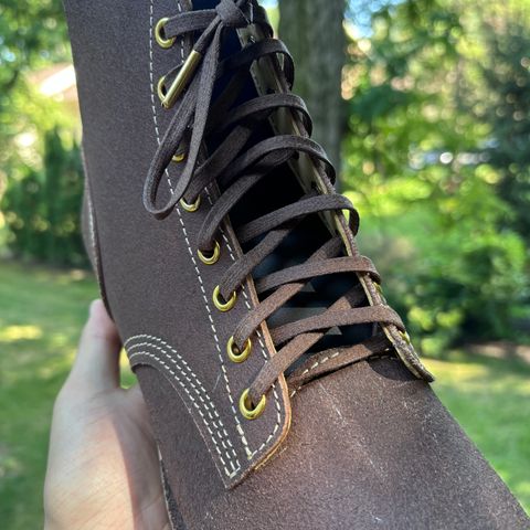 Oldspeed Boondockers in Wickett & Craid Brown English Bridle Reverse