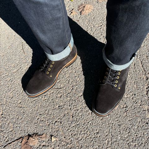 Iron Boots Type 1 in Italian Black Roughout