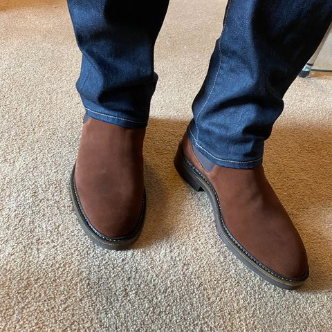 Rider Boot Co. Fritz in C.F. Stead Polo Brown Repello Calf Suede