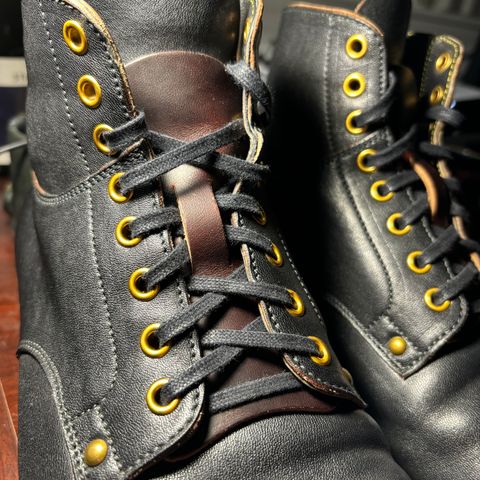 Iron Boots Type 1 in Maryam Black Hand-Dyed Horsehide