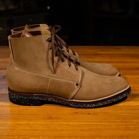 Oldspeed Trench Boot in Horween Natural Chromexcel Roughout