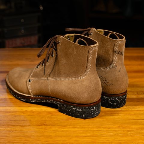 Oldspeed Trench Boot in Horween Natural Chromexcel Roughout