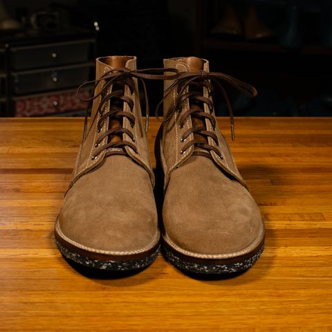 Oldspeed Trench Boot in Horween Natural Chromexcel Roughout