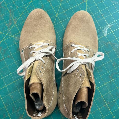 Oldspeed Trench Boot in Horween Natural Chromexcel Roughout