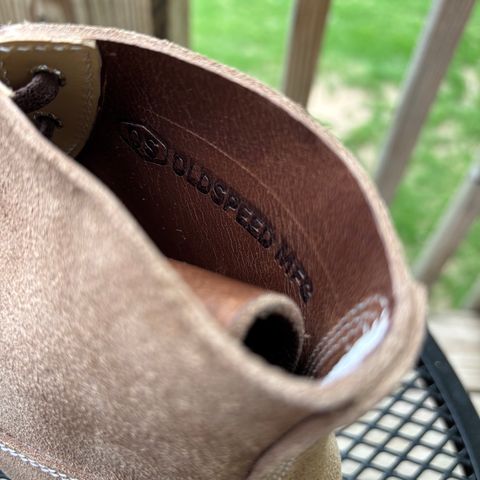 Oldspeed Trench Boot in Horween Natural Chromexcel Roughout