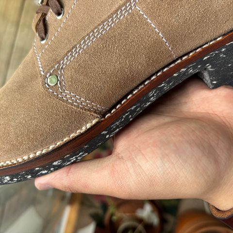 Oldspeed Trench Boot in Horween Natural Chromexcel Roughout
