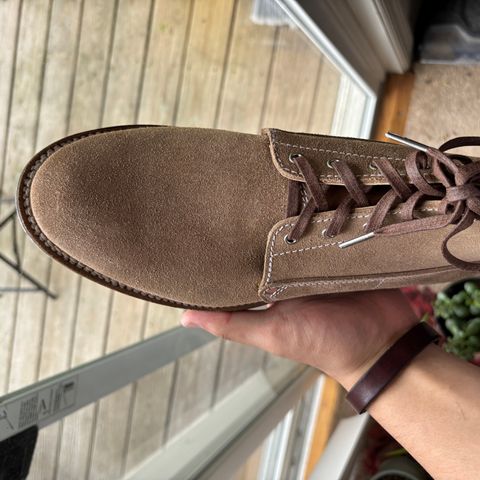 Oldspeed Trench Boot in Horween Natural Chromexcel Roughout