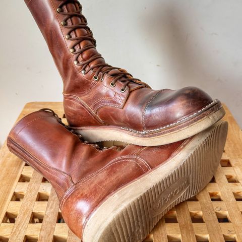 Nicks Traveler in Horween Orange Predator