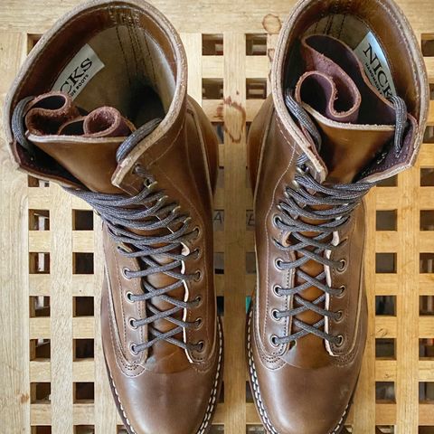 Nicks Lace to Toe Heritage in Horween British Tan Chromexcel