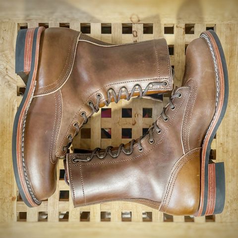 Nicks Lace to Toe Heritage in Horween British Tan Chromexcel