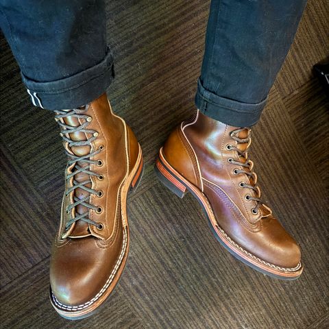 Nicks Lace to Toe Heritage in Horween British Tan Chromexcel