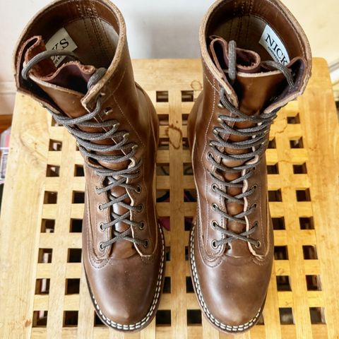 Nicks Lace to Toe Heritage in Horween British Tan Chromexcel