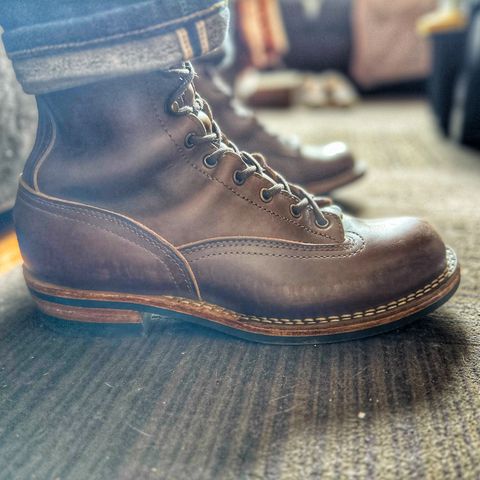 Nicks Lace to Toe Heritage in Horween British Tan Chromexcel