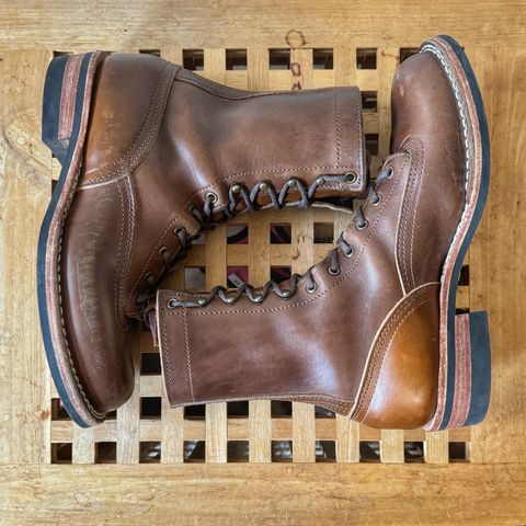 Nicks Lace to Toe Heritage in Horween British Tan Chromexcel